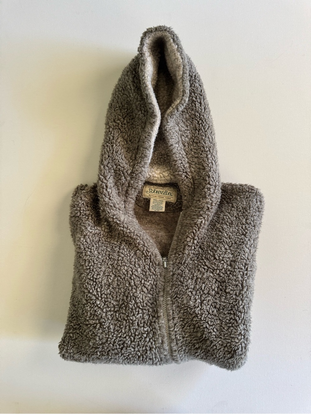 ✨Authentic Vintage St.John’s Bay knitted Sherpa Hoodie✨